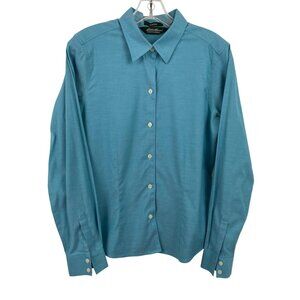 Eddie Bauer Womens Wrinkle-Resistant Stretch Button-Up Shirt Size Small